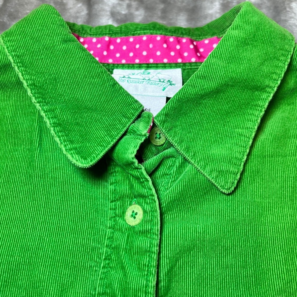 Vintage Quacker Factory Womens Size Large Christmas Ornament Corduroy Shirt - Picture 6 of 12